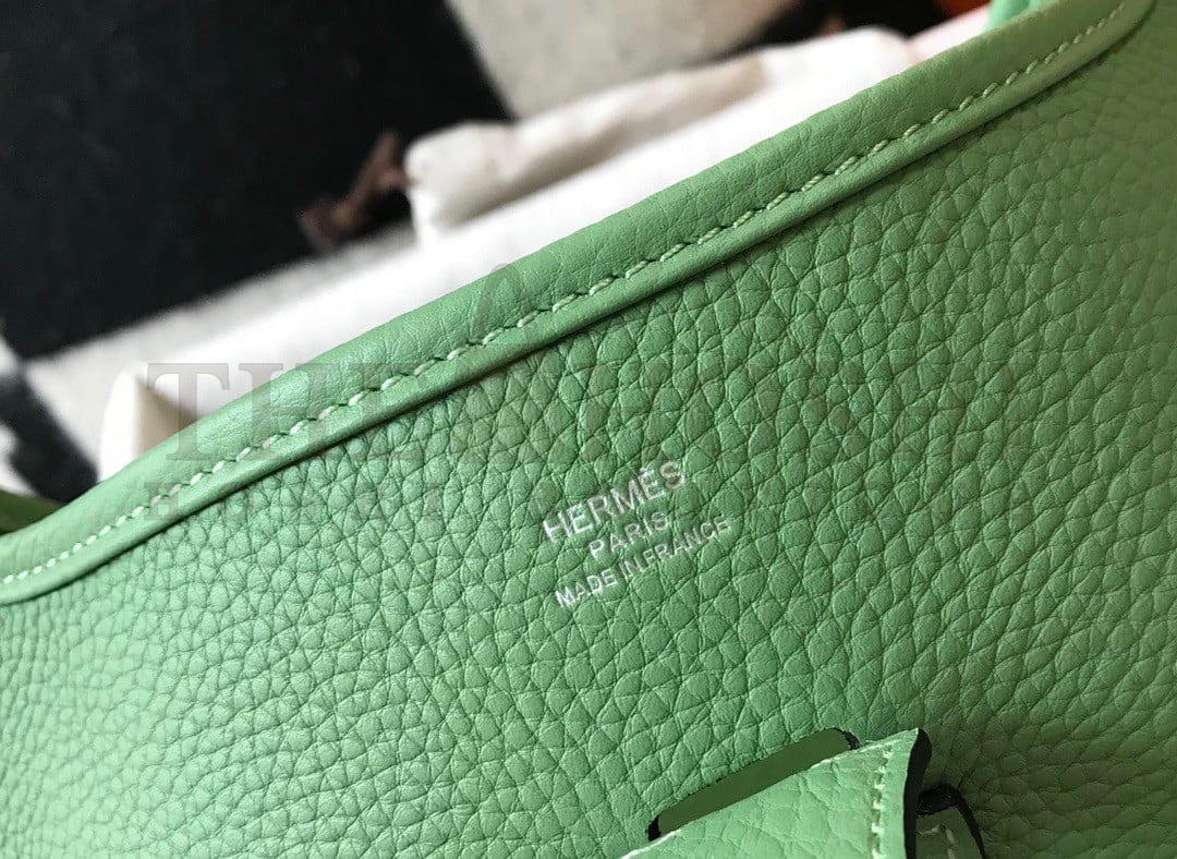 H**me5 Evelyne III 29 Bag In Vert Criquet Clemence Leather Master Quality