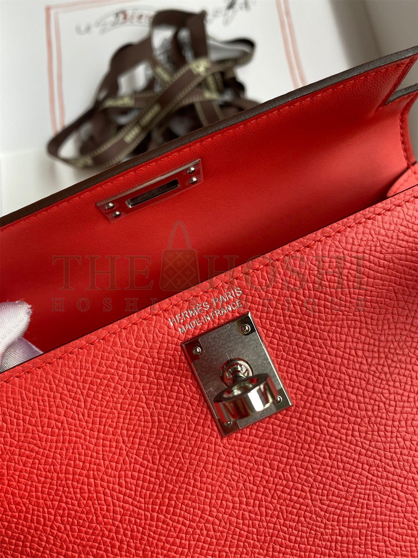 H**me5 Kelly Mini II Sellier Handmade Bag In Piment Epsom Calfskin Master Quality