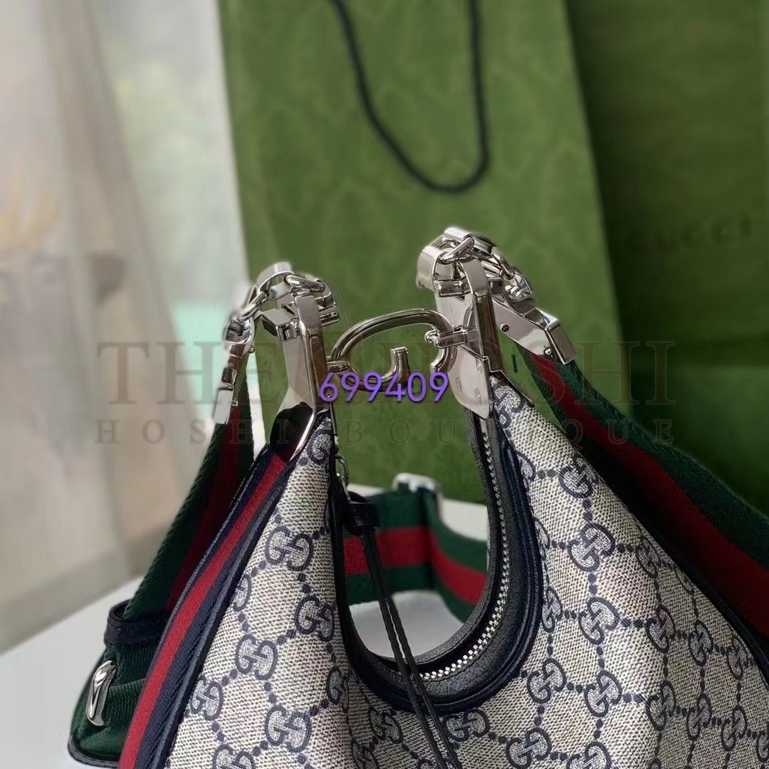 Gvc*1 Women Attache Small Shoulder Bag Beige Blue GG Svp*me Canvas Master Quality