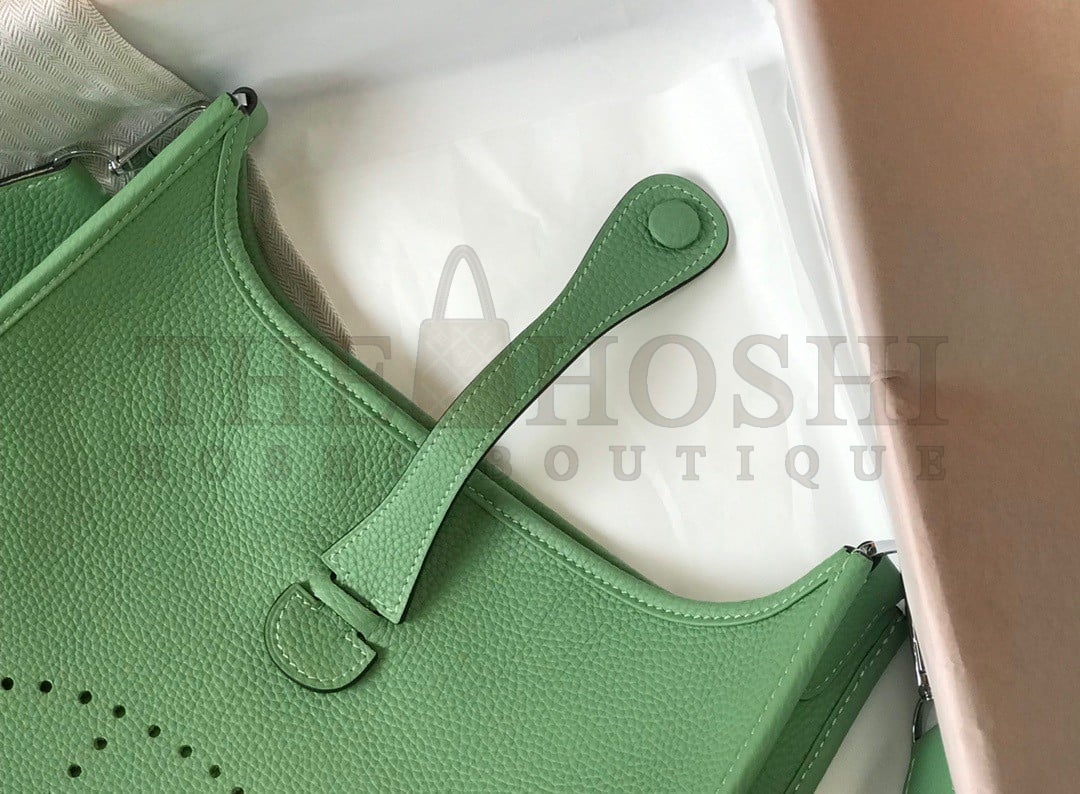 H**me5 Evelyne III 29 Bag In Vert Criquet Clemence Leather Master Quality