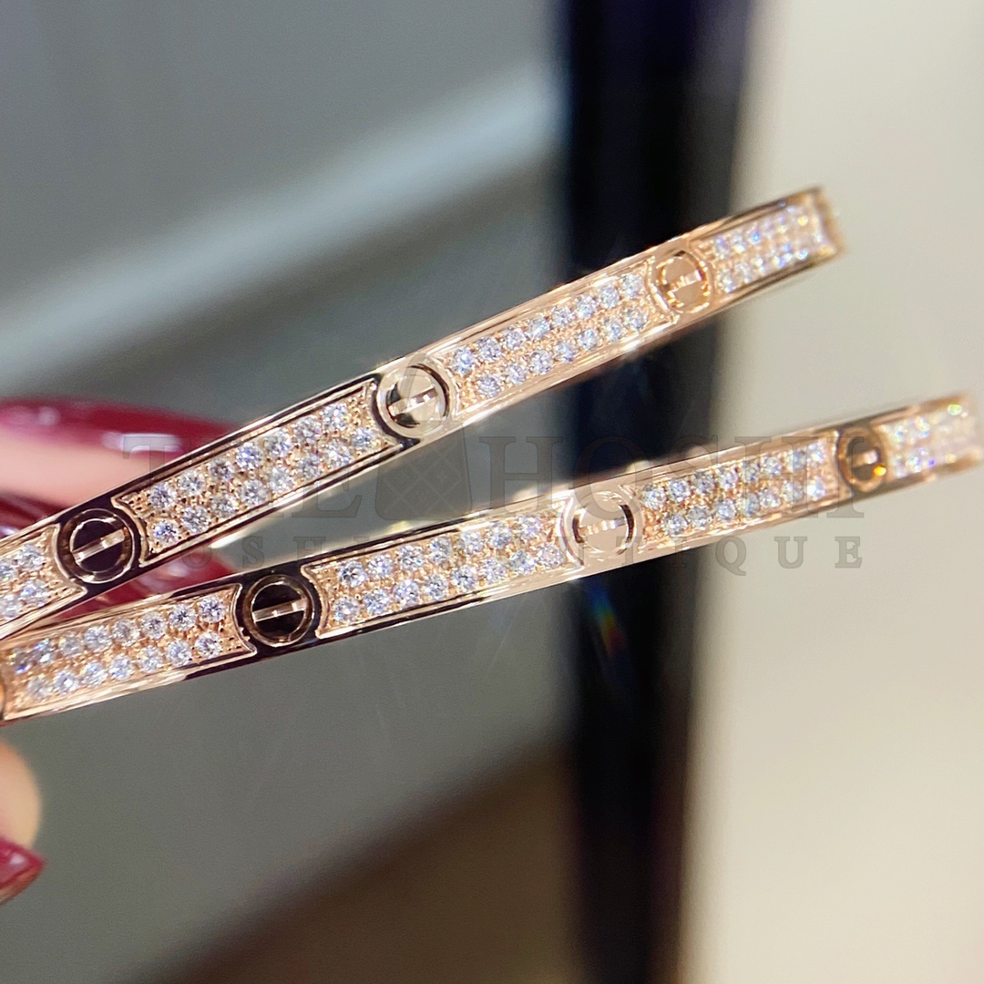 Ca*t1er LOVE BRACELET, SMALL MODEL, PAVED Master Quality