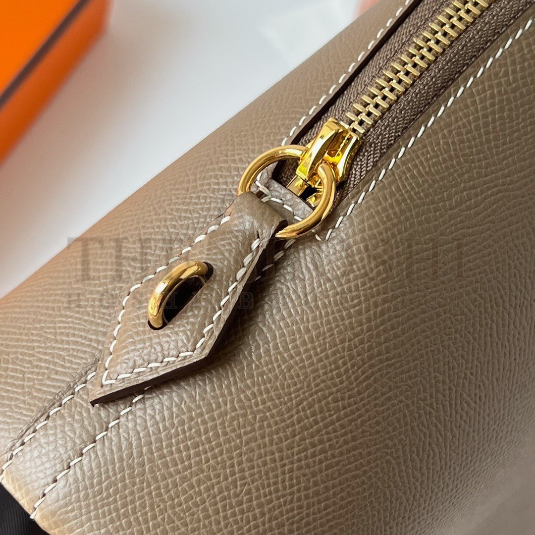 H**me5 Bolide 1923 25 Handmade Bag In Taupe Epsom Calfskin Master Quality