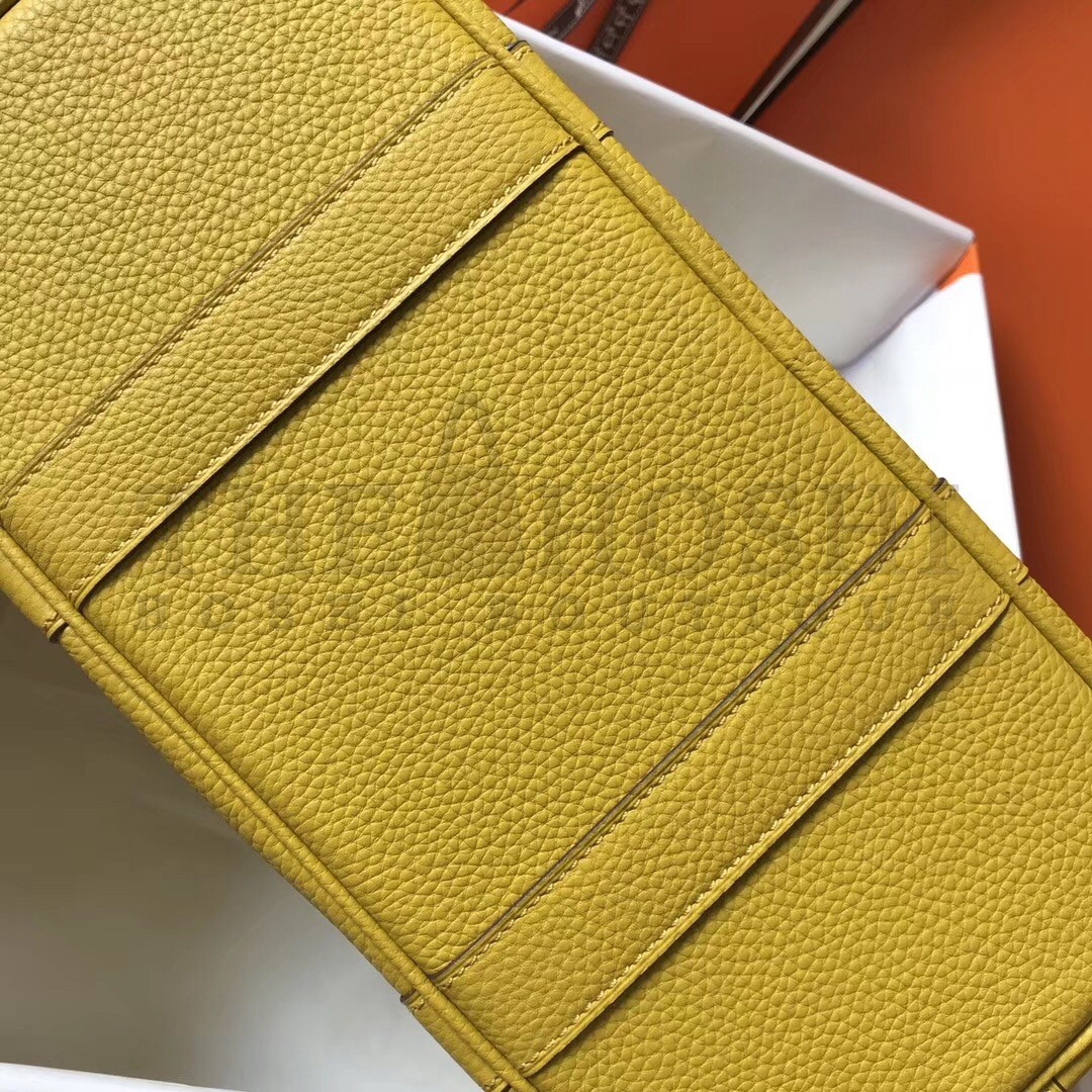 H**me5 Garden Party 36 Bag In Yellow Clemence Leather Master Quality