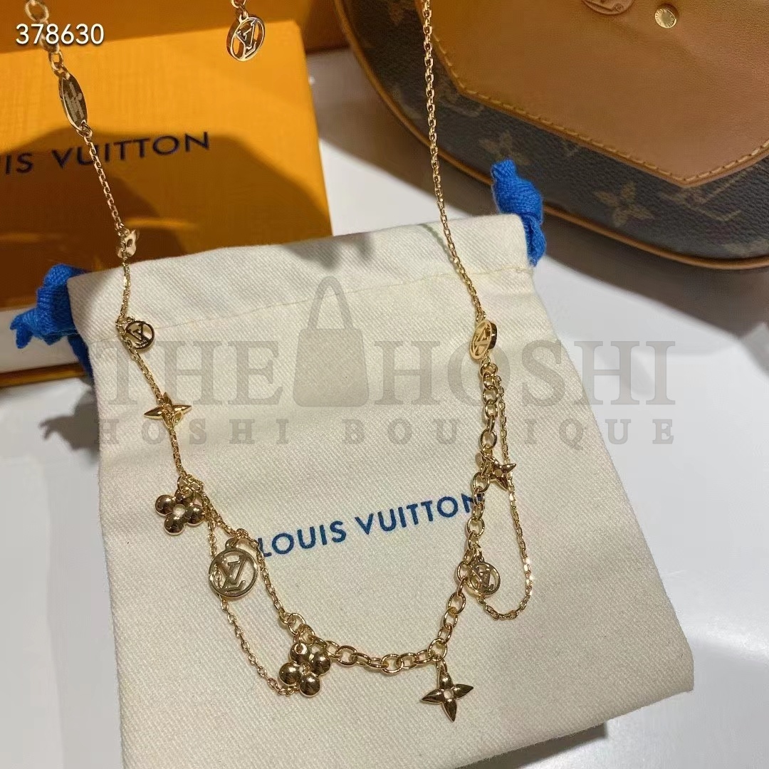 L0vis Vvtt0n Women LV Blooming S*pple Necklace Brass Monogram Flowers LV Circle Master Quality