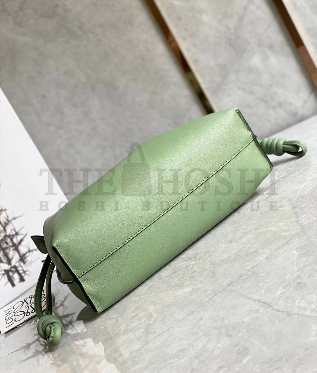L0ew* Flamenco Clutch Bag In Rosemary Calfskin Master Quality