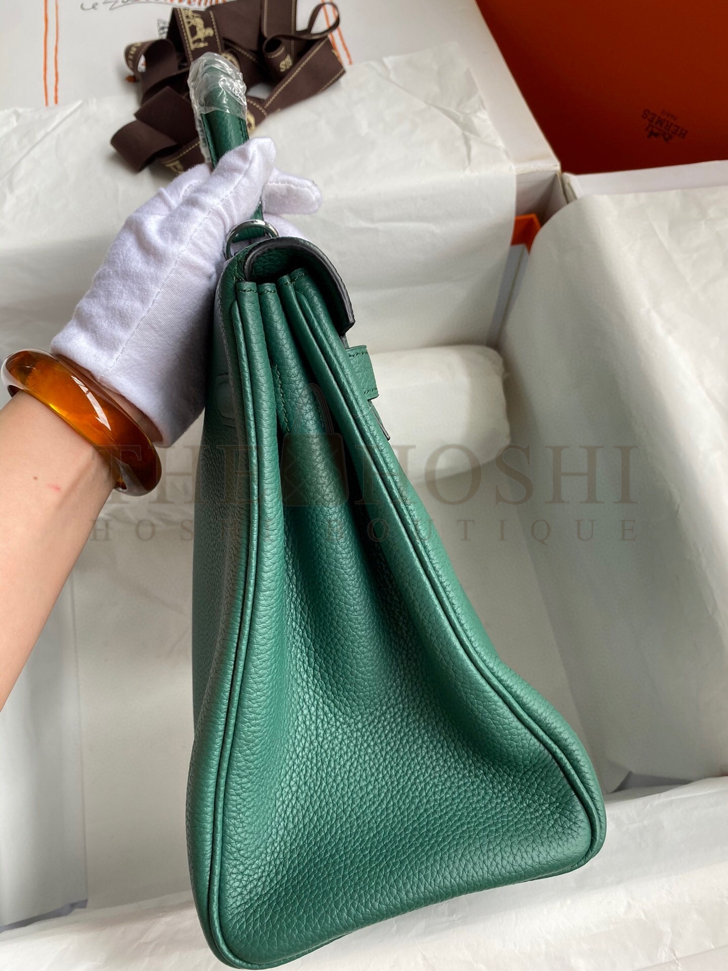 H**me5 Malachite Clemence Kelly Retourne 32cm Handmade Bag Master Quality