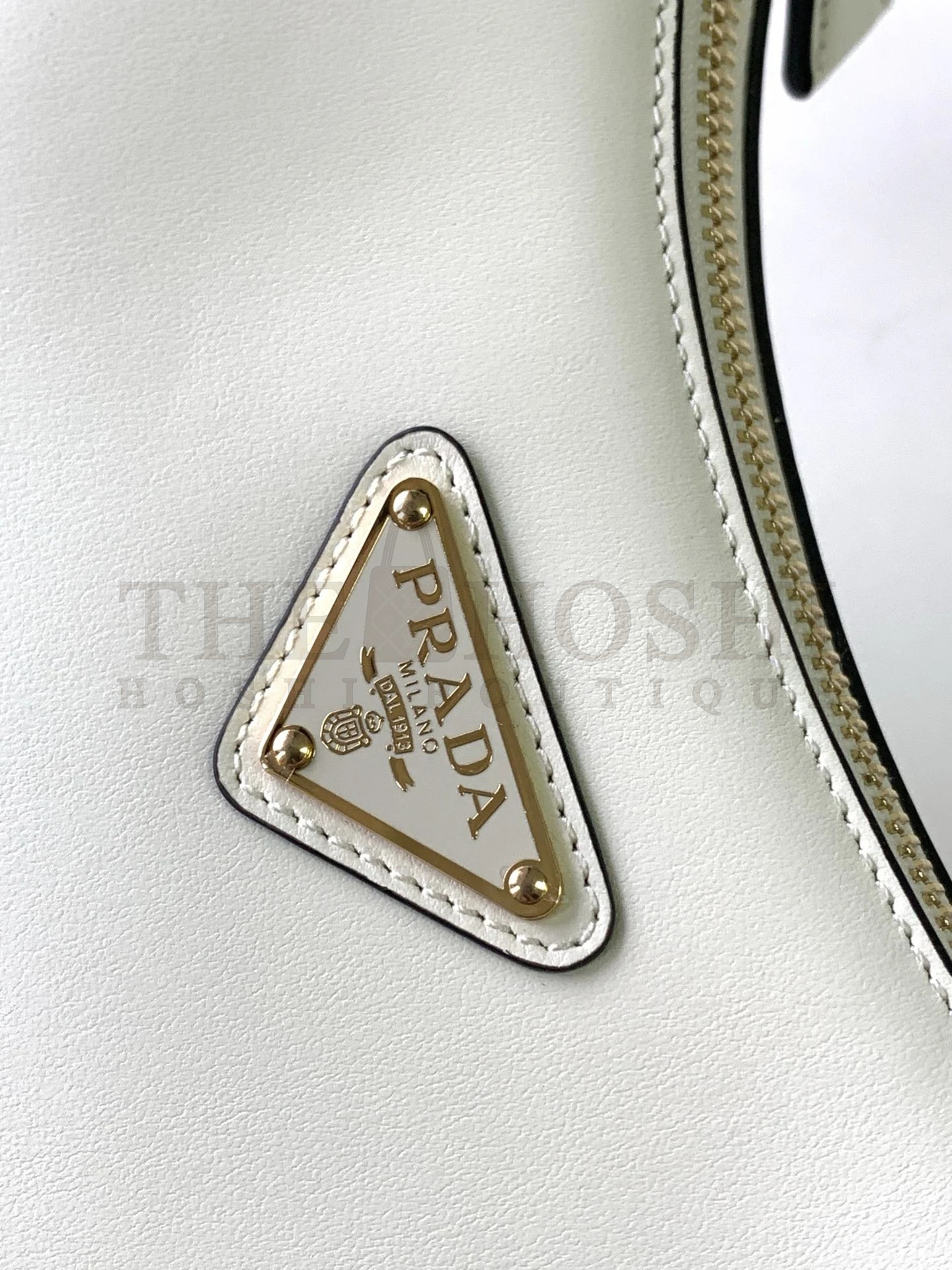 Pra*a Shoulder Bag in Woven Straw and White Leather Master Quality