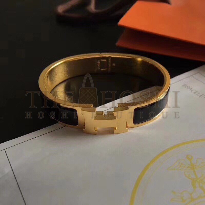 H**me5 Black Enamel Clic H PM Bracelet Master Quality