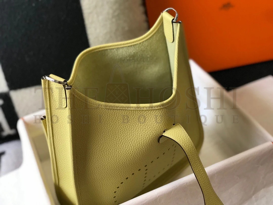 H**me5 Evelyne III 29 Bag In Jaune Poussin Clemence Leather Master Quality