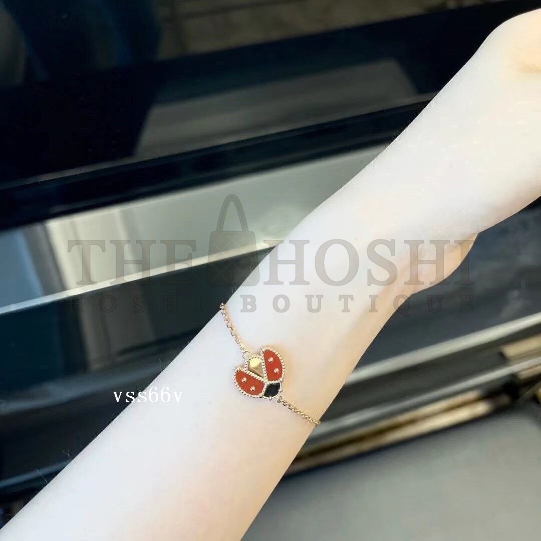 V*n Cl**f & Arpels Ladybug Bracelet Replica, Lucky Spring bracelet Master Quality