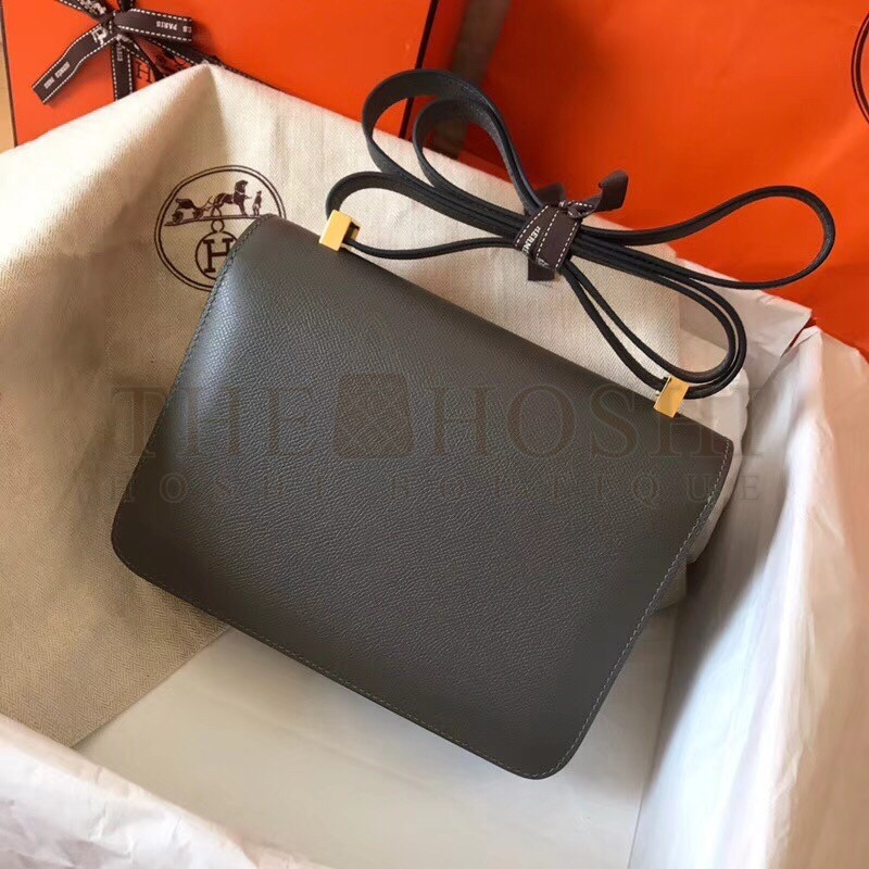 H**me5 Epsom Constance 24cm Ardoise Handmade Bag Master Quality