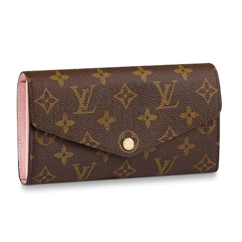 L0vis Vvtt0n LV Women Sarah Wallet Monogram Coated Canvas Master Quality