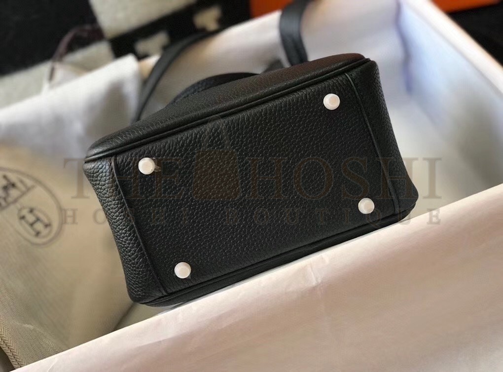 H**me5 Mini Lindy Bag In Black Clemence Leather Master Quality