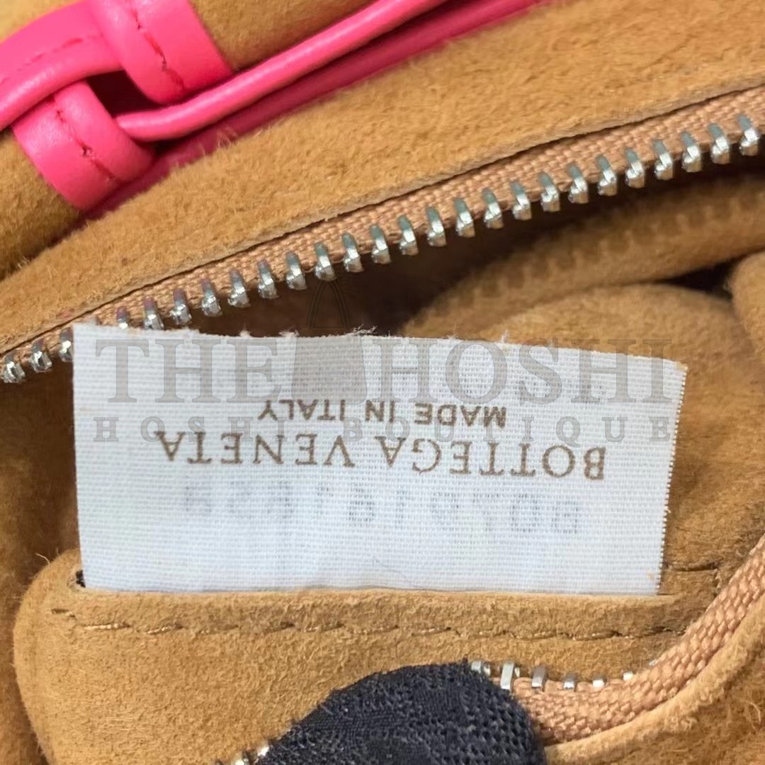 B0tt*ga Ven*ta Mini Arco Bag In Pink Intrecciato Leather Master Quality