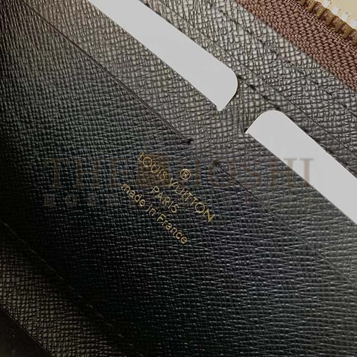 L0vis Vvtt0n LV Unisex Clémence Wallet Brown Monogram Reverse Coated Canvas Master Quality