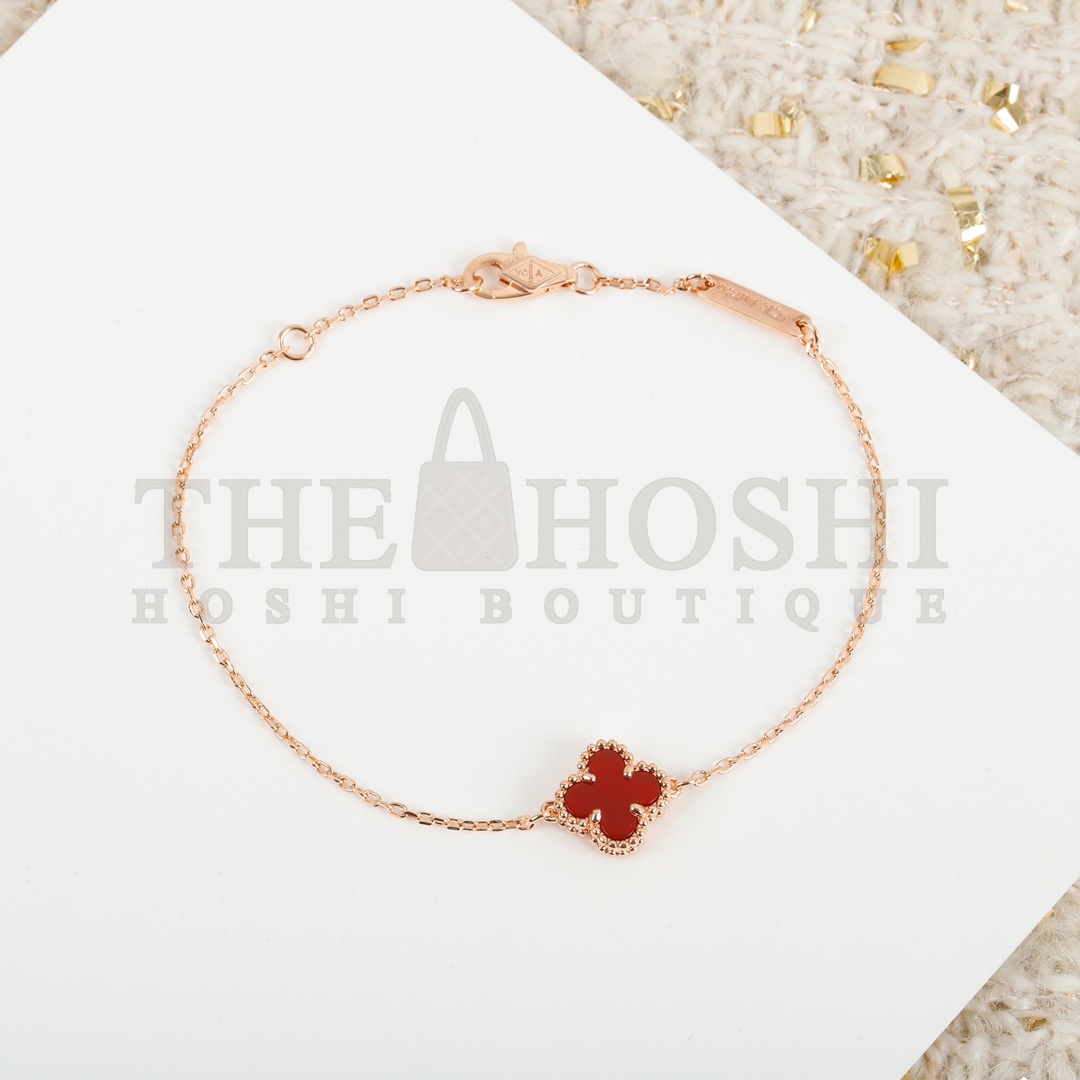 V*n Cl**f ARPELS SWEET ALHAMBRABRACELET1MOTIF MOTHER-OF-PEARL18K bracelet silver gold rose gold Master Quality