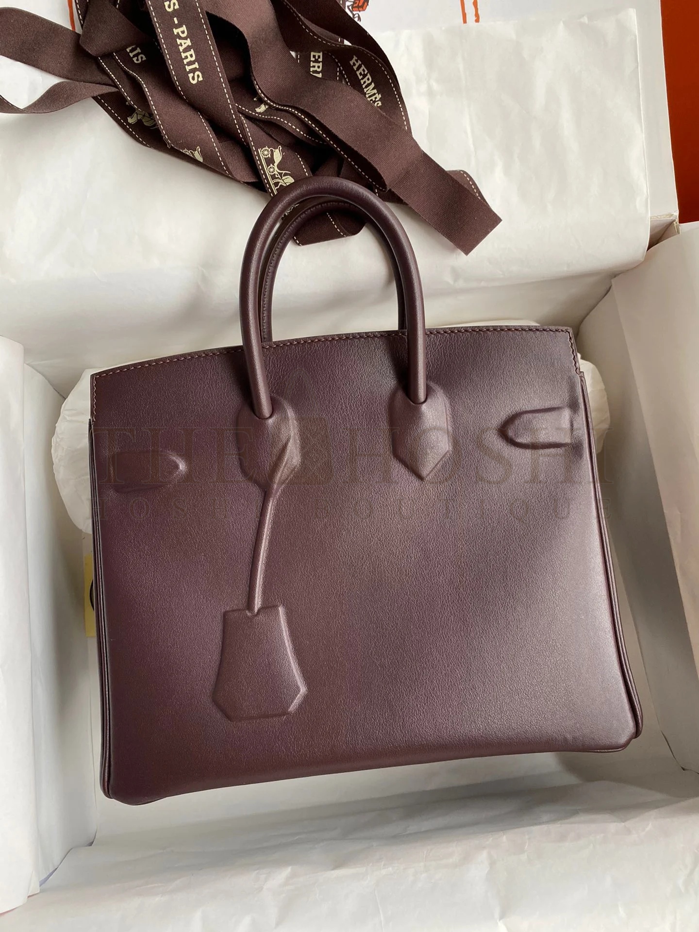 H**me5 Shadow Birkin 25 Limited Edition Bag In Chocolat Swift Calfskin Master Quality