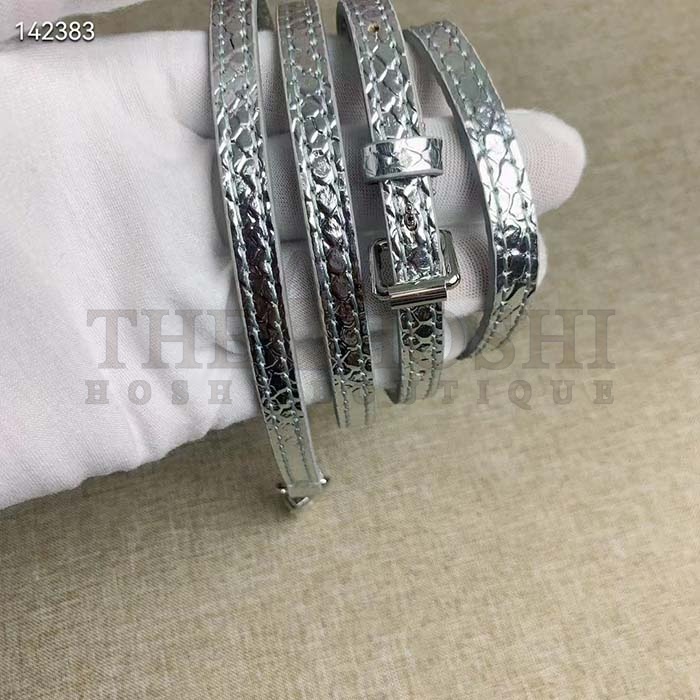 L0vis Vvtt0n LV Women Petite Malle Handbag Metallise Froisse Silver Brilliant Alligator Leather Master Quality