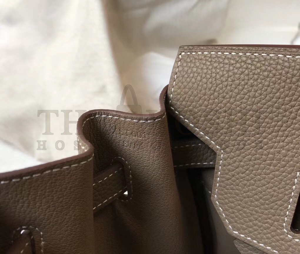H**me5 Taupe Clemence Birkin 30cm Bag Master Quality