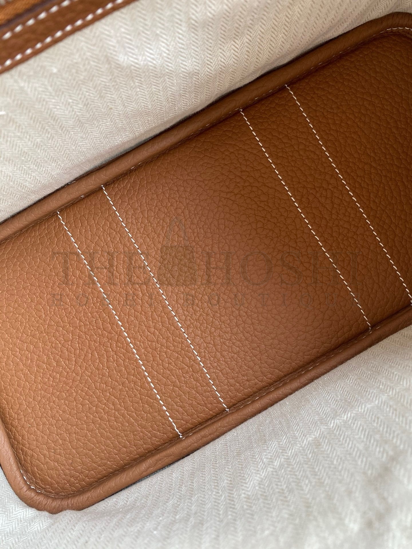 H**me5 Garden Party 30 Handmade Bag in Gold Negonda Leather Master Quality