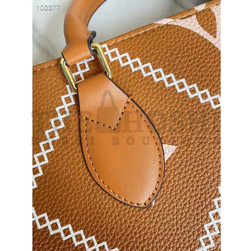 L0vis Vvtt0n LV Women OnTheGo MM Tote Bag Arizona Embossed S*pple Grained Cowhide Master Quality