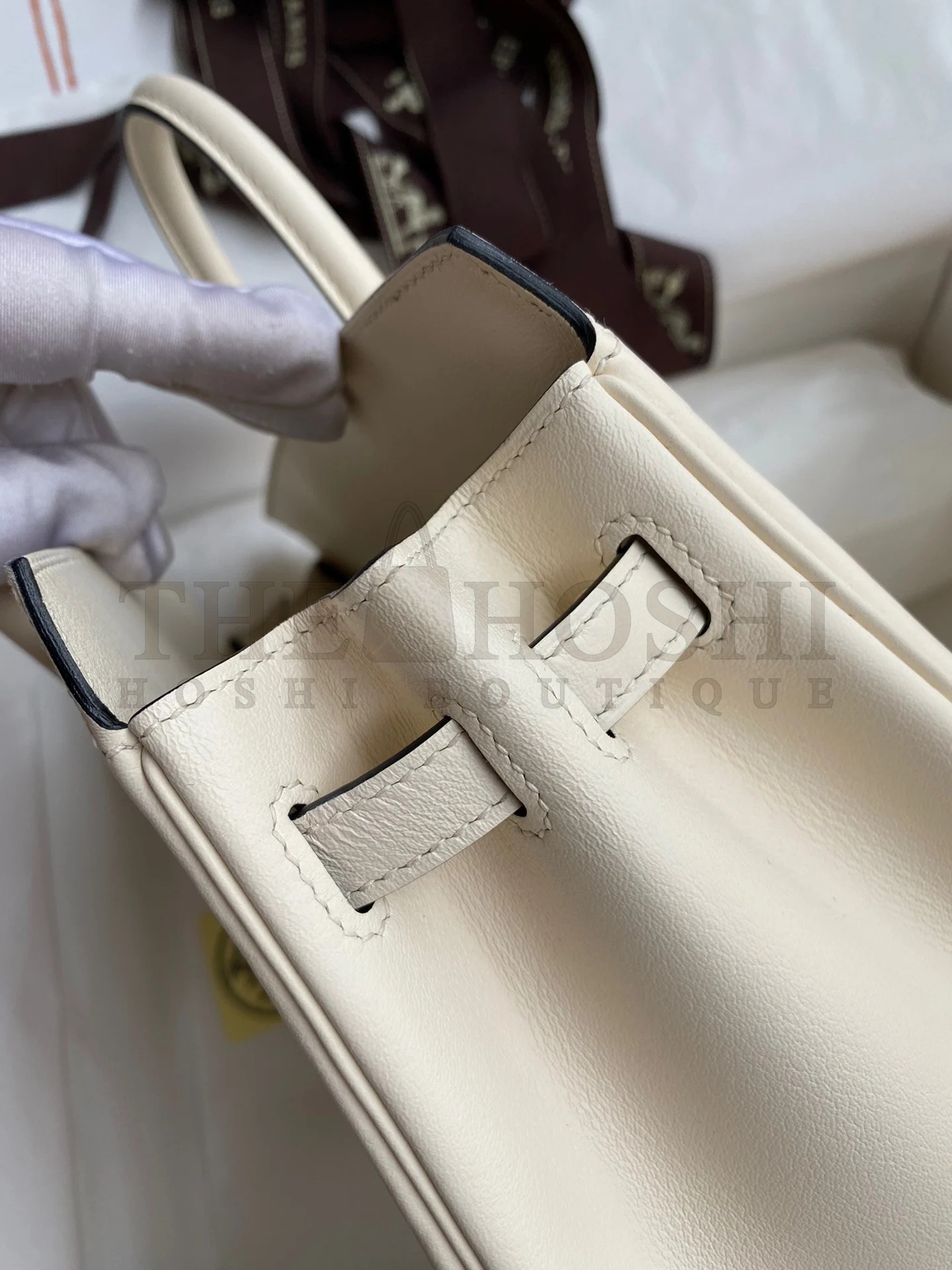 H**me5 Shadow Birkin 25 Limited Edition Bag In Craie Swift Calfskin Master Quality