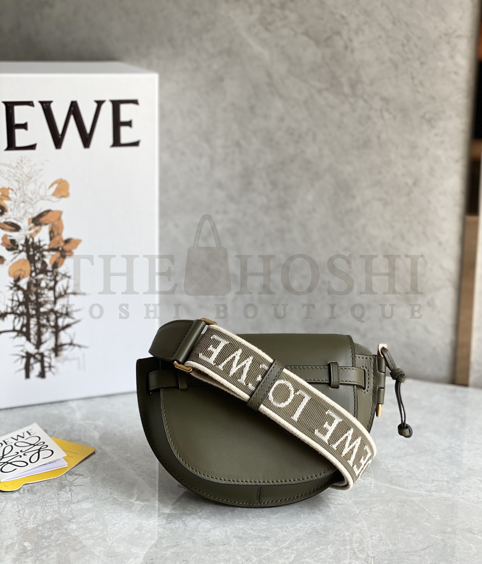 L0ew* Mini Gate Dual bag in soft calfskin andjacquard Mini size:21cm Small size : 25cm Master Quality