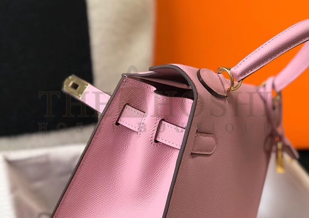 H**me5 Pink Epsom Kelly 32cm Sellier Bag Master Quality