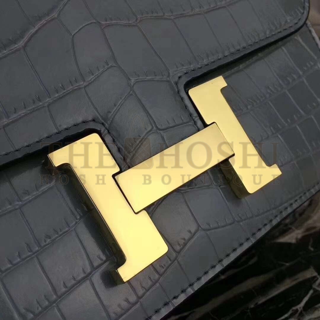 H**me5 Blue Lin Constance MM 24cm Crocodile Bag Master Quality
