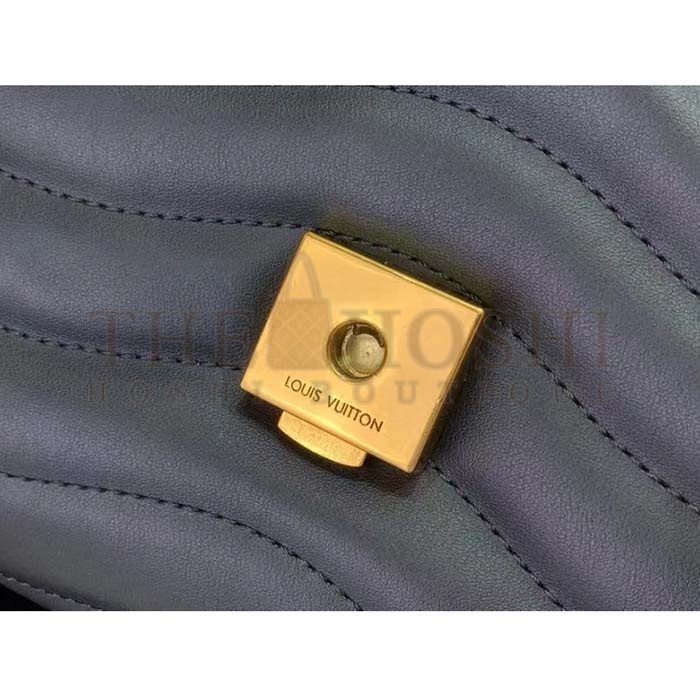 L0vis Vvtt0n LV Women New Wave Chain Bag GM Black Quilted Smooth Calf Leather Master Quality