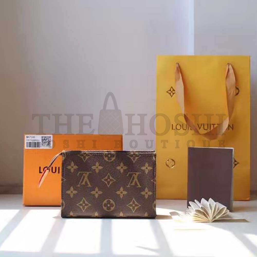 L0vis Vvtt0n LV Women Toiletry Pouch 15 Monogram Canvas M47546 Master Quality