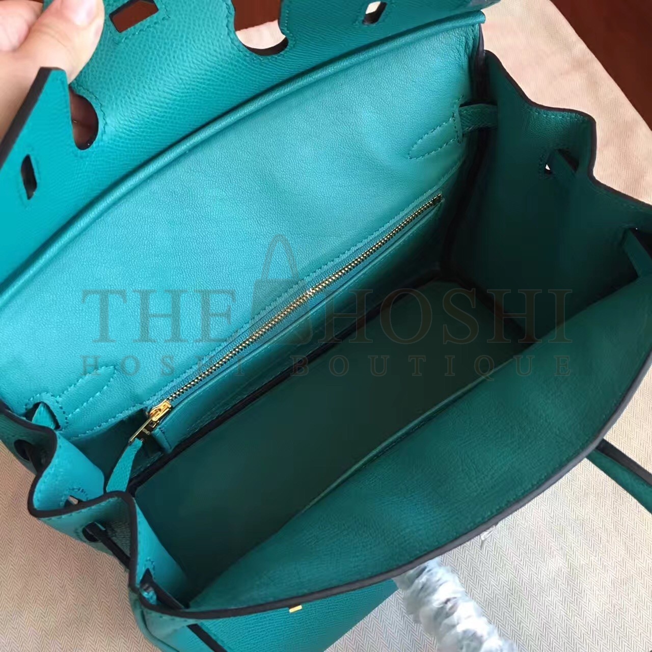 H**me5 Malachite Birkin 25cm Epsom Handmade Bag Master Quality