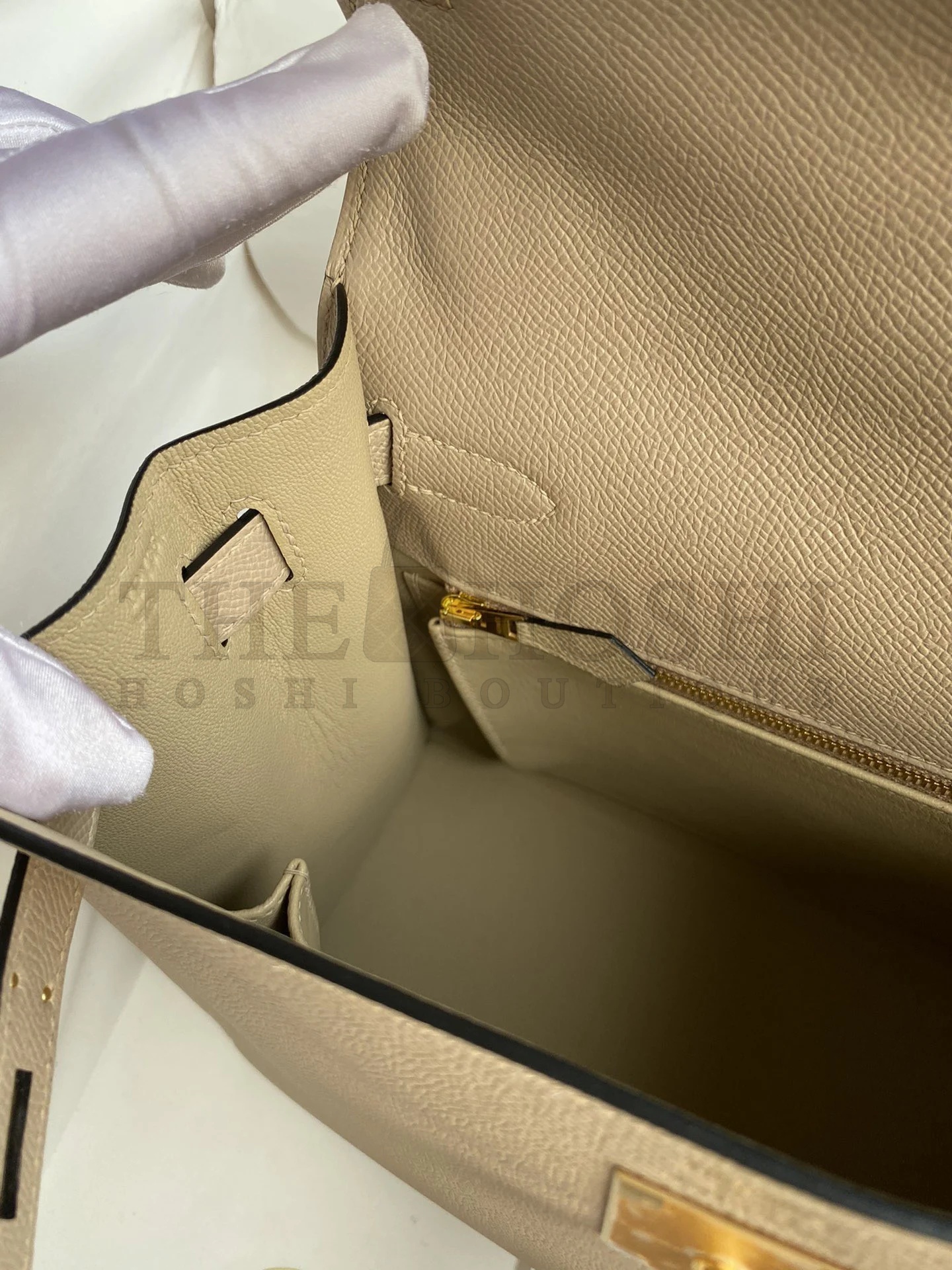 H**me5 Kelly Sellier 28 Handmade Bag In Trench Epsom Calfskin Master Quality