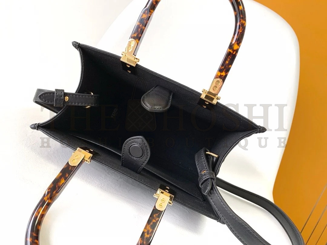 F**di Sunshine Small Tote Bag In Black FF Calfskin Master Quality