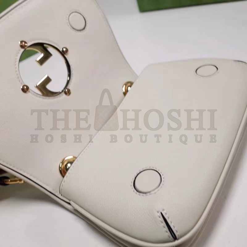 Gvc*1 Women GG Blondie Mini Bag White Leather Round Interlocking G Master Quality