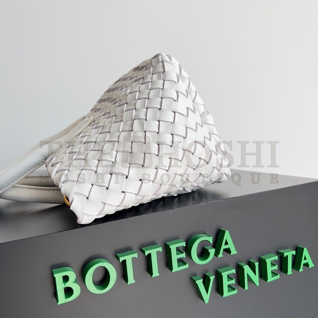B0tt*ga Ven*ta Cabat Mini Bag In White Intrecciato Lambskin Master Quality