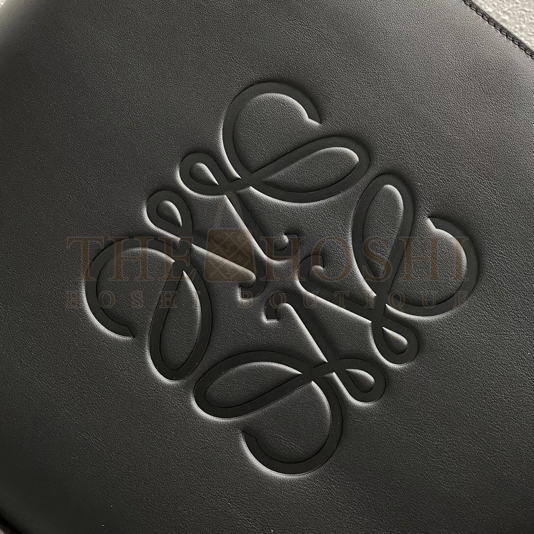 L0ew* Small Anagram Tote In Black Classic Calfskin Master Quality