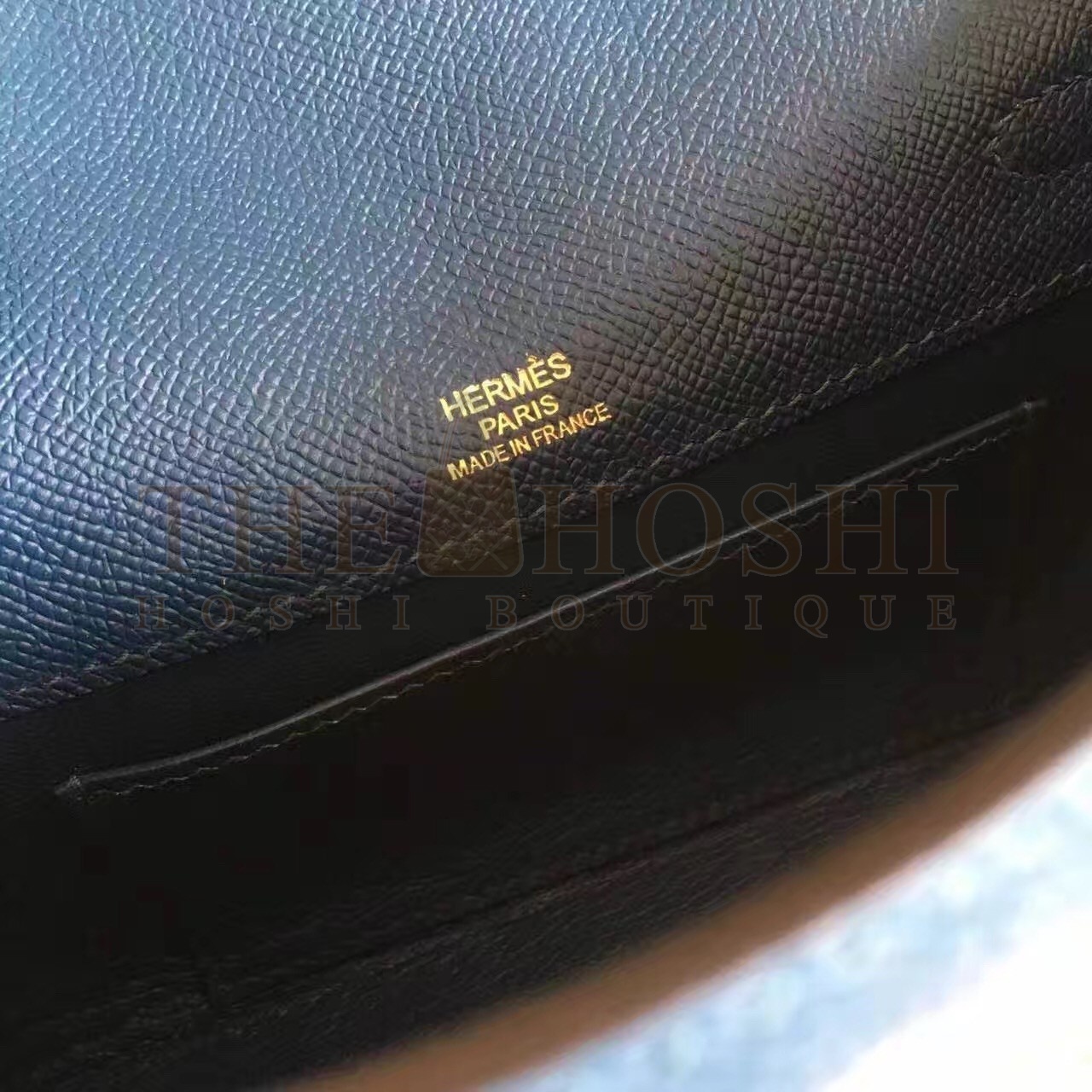 H**me5 Black Kelly Pochette Epsom Handmade Bag Master Quality