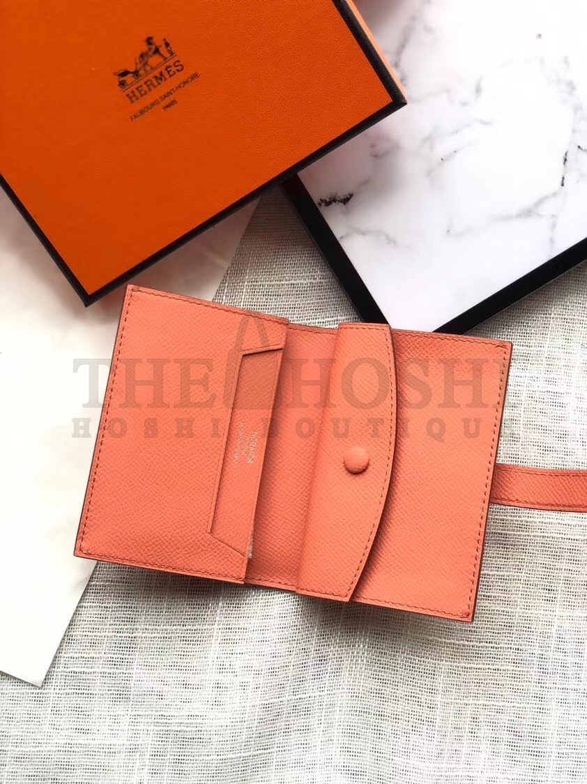 H**me5 Bearn Mini Wallet In Crevette Epsom Leather Master Quality