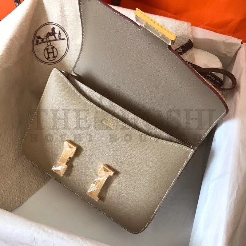 H**me5 Epsom Constance 24cm Tourterelle Handmade Bag Master Quality