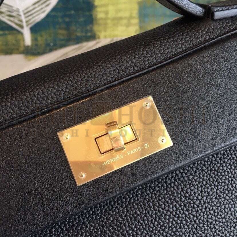 H**me5 24/24 29 Bag In Black Clemence Calfskin Master Quality