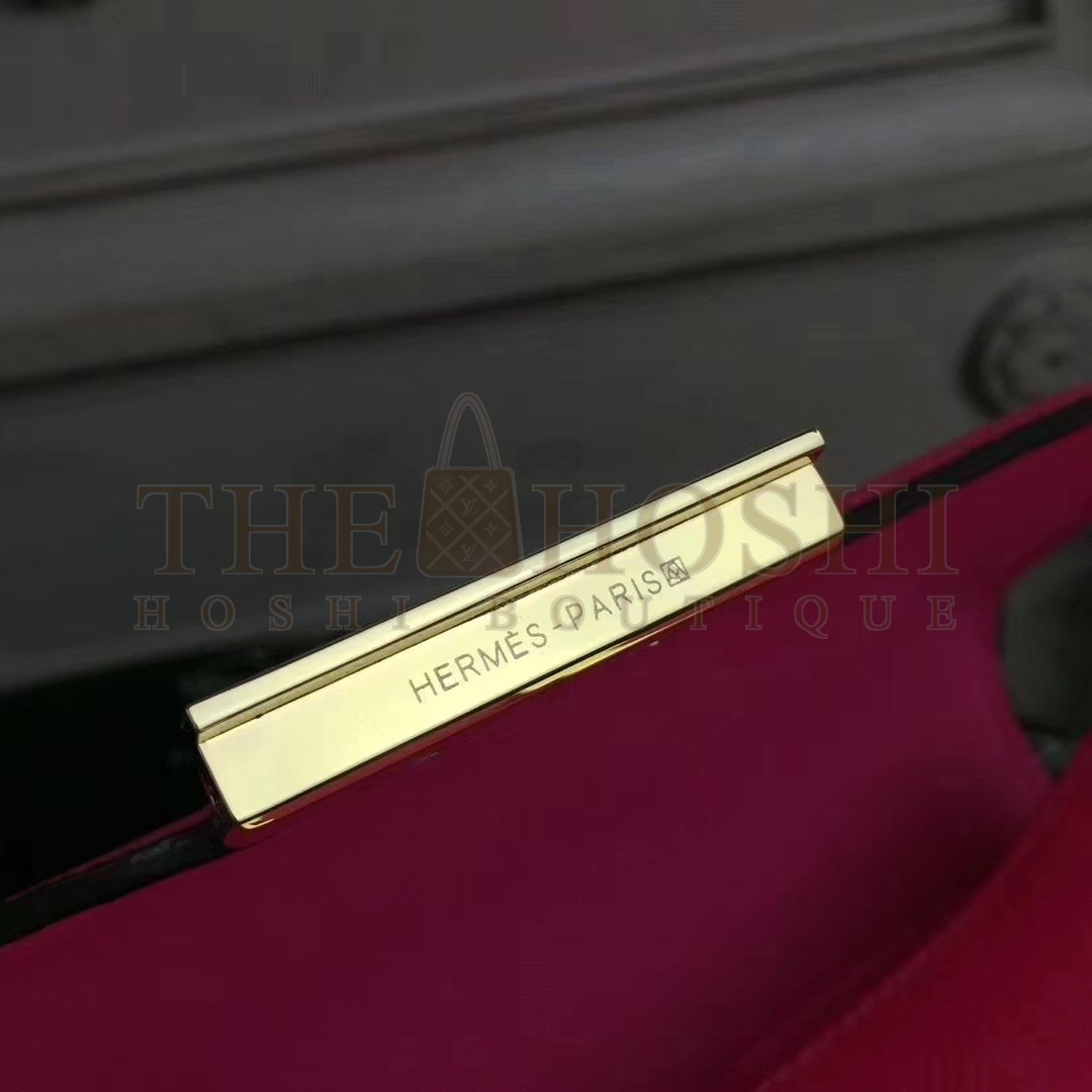 H**me5 Red Constance MM 24cm Epsom Leather Bag Master Quality