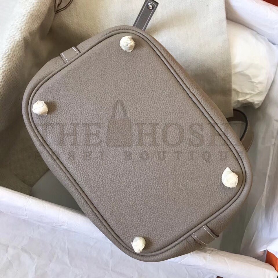 H**me5 Tourterelle Picotin Lock PM 18cm Handmade Bag Master Quality