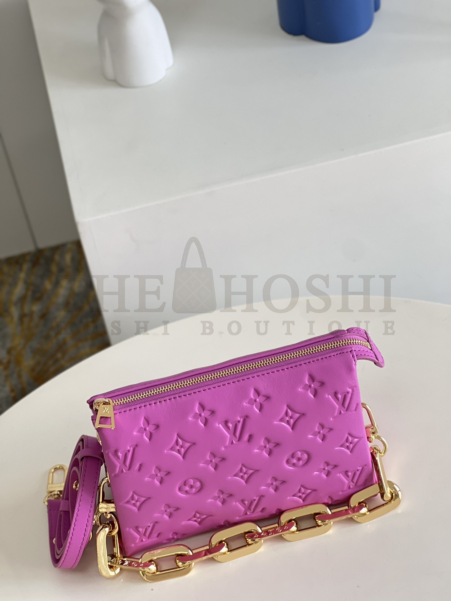 L0vis Vvtt0n LV Women Coussin BB Handbag Orchidee Purple Monogram Embossed Puffy Lambskin Master Quality