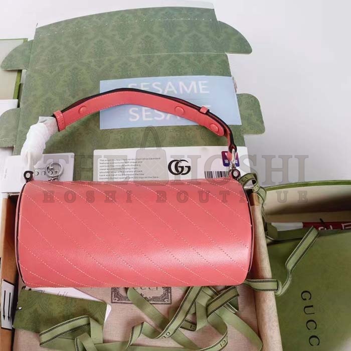 Gvc*1 Women GG Blondie Mini Shoulder Bag Round Interlocking G Pink Leather Master Quality