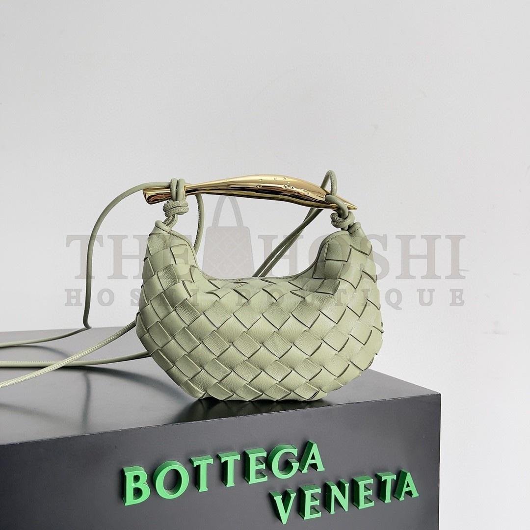 B0tt*ga Ven*ta Sardine Mini Bag in Travertine Intrecciato Lambskin Master Quality