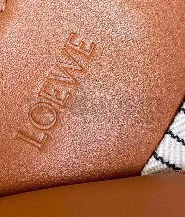 L0ew* Cushion Medium Tote In Canvas and Calfskin Master Quality