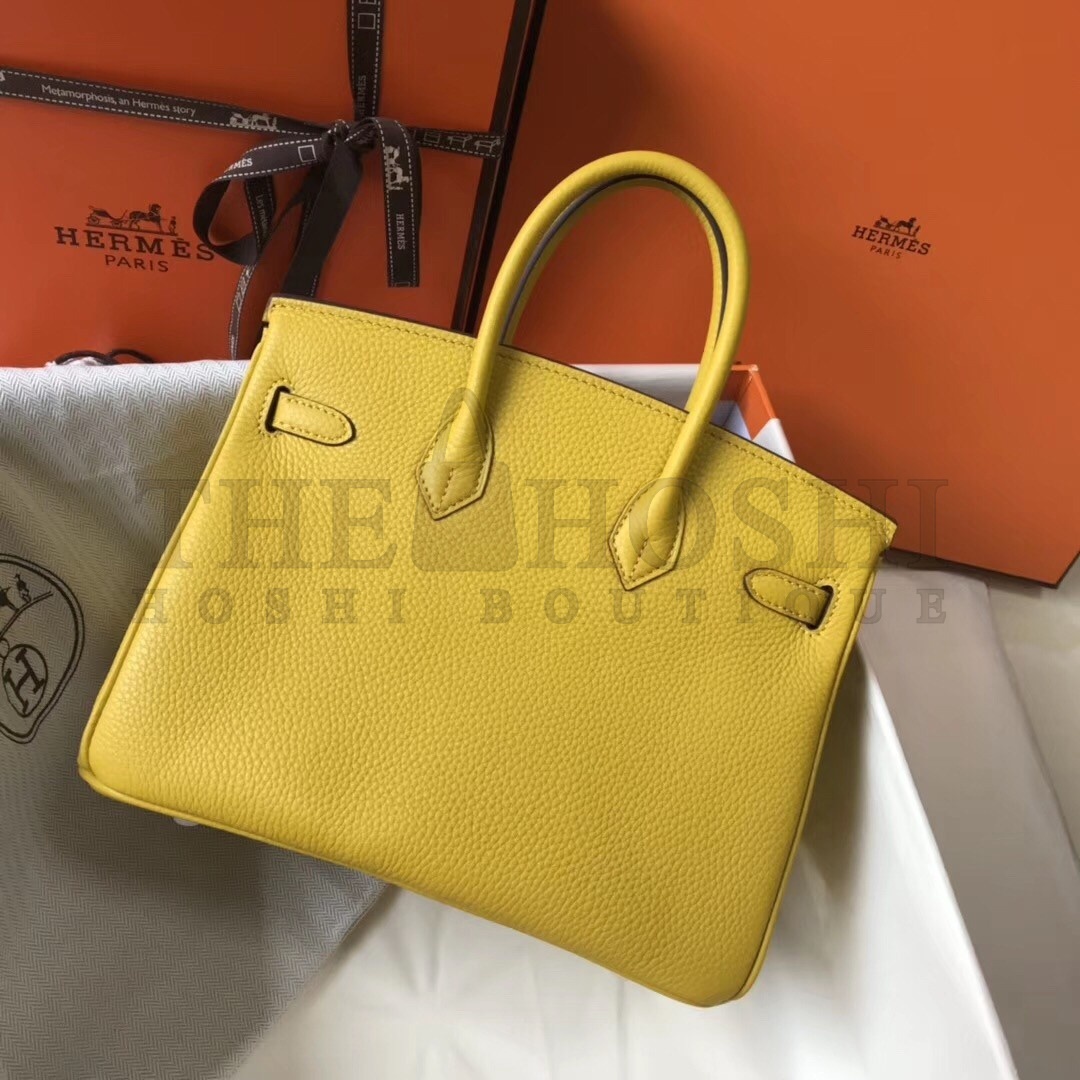 H**me5 Birkin 25cm Bag In Soleil Clemence Leather Master Quality