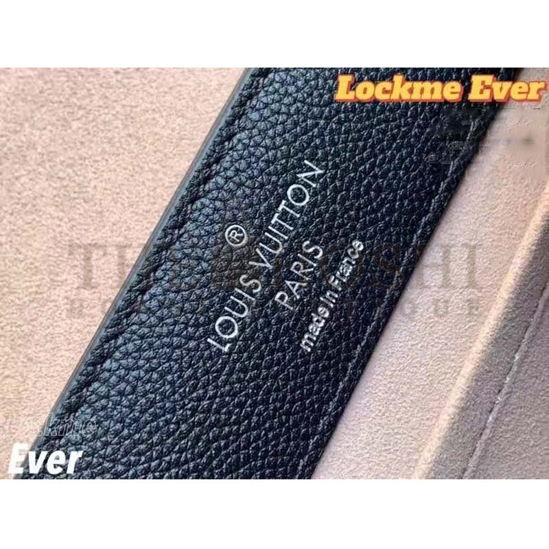 L0vis Vvtt0n LV Women Lockme Ever BB Handbag Black Soft Calfskin Master Quality