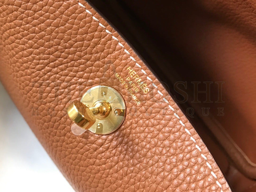 H**me5 Lindy Mini Bag In Gold Clemence Leather GHW Master Quality